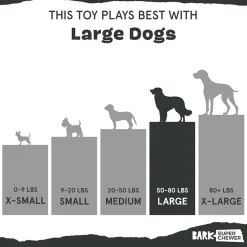 BARK Fowl Play 2-in-1 Plush Exterior with Tough Center Treat Dispensing Dog Chew Toy
