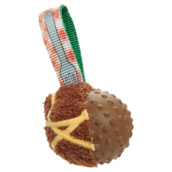 BARK Super Chewer Squeaky Meat-a-Ball Beef Scented Rip & Reveal Squeaky Tough Dog Chew Toy