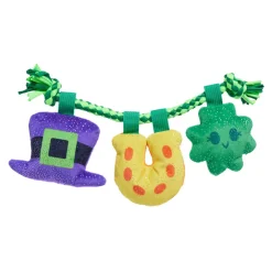 BARK Tuggy Charms St. Patrick's Day Plush Dog Toy