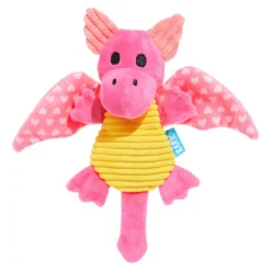 BARK Valentine Dingbert The Dragon Plush Dog Toy