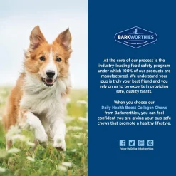 Barkworthies Collagen Beef Stick Chews for Dogs