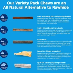 Barkworthies Puppy Variety Pack Chews Treats For Dog, 5 chews