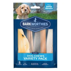 Barkworthies Puppy Variety Pack Chews Treats For Dog, 5 chews