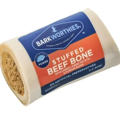 Barkworthies Stuffed Shin Bone Pumpkin, Sweet Potato & Carrot Dog Treat