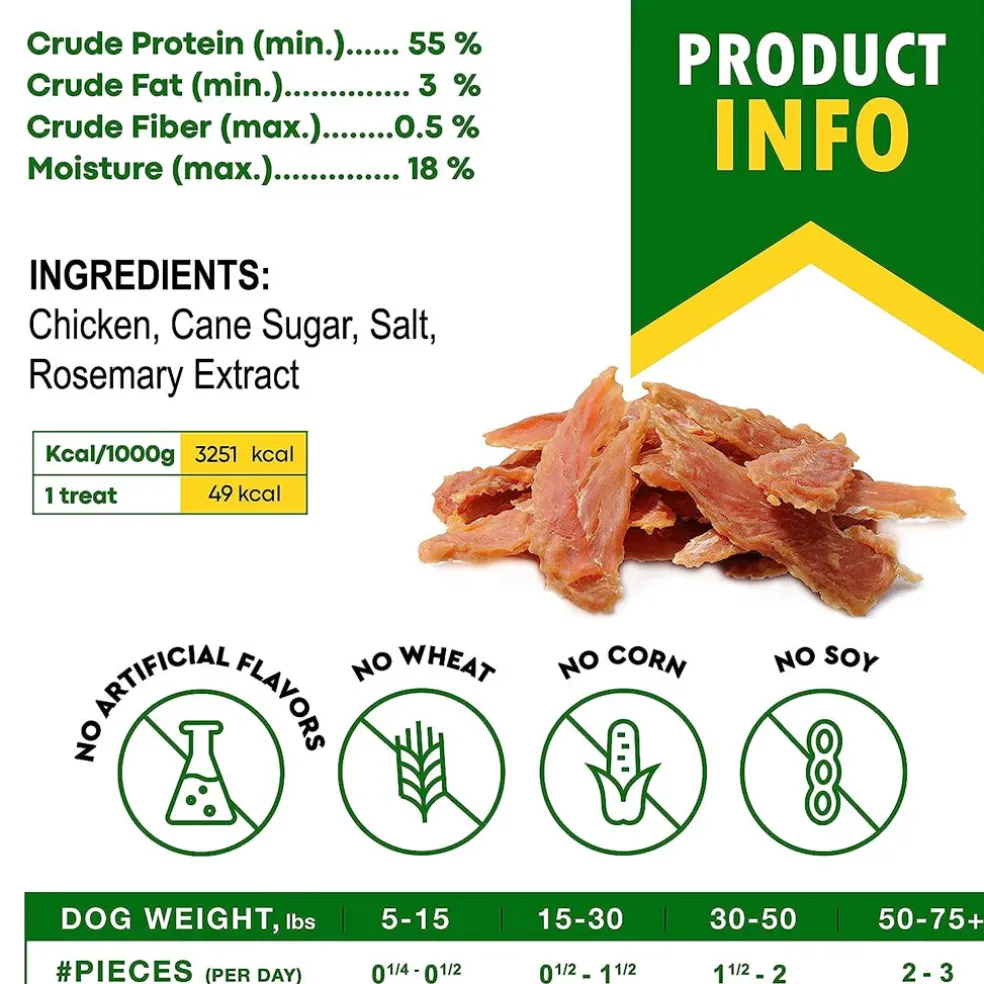 Beloved Pets Chicken Breast Jerky Dog Treats, 10.6-oz