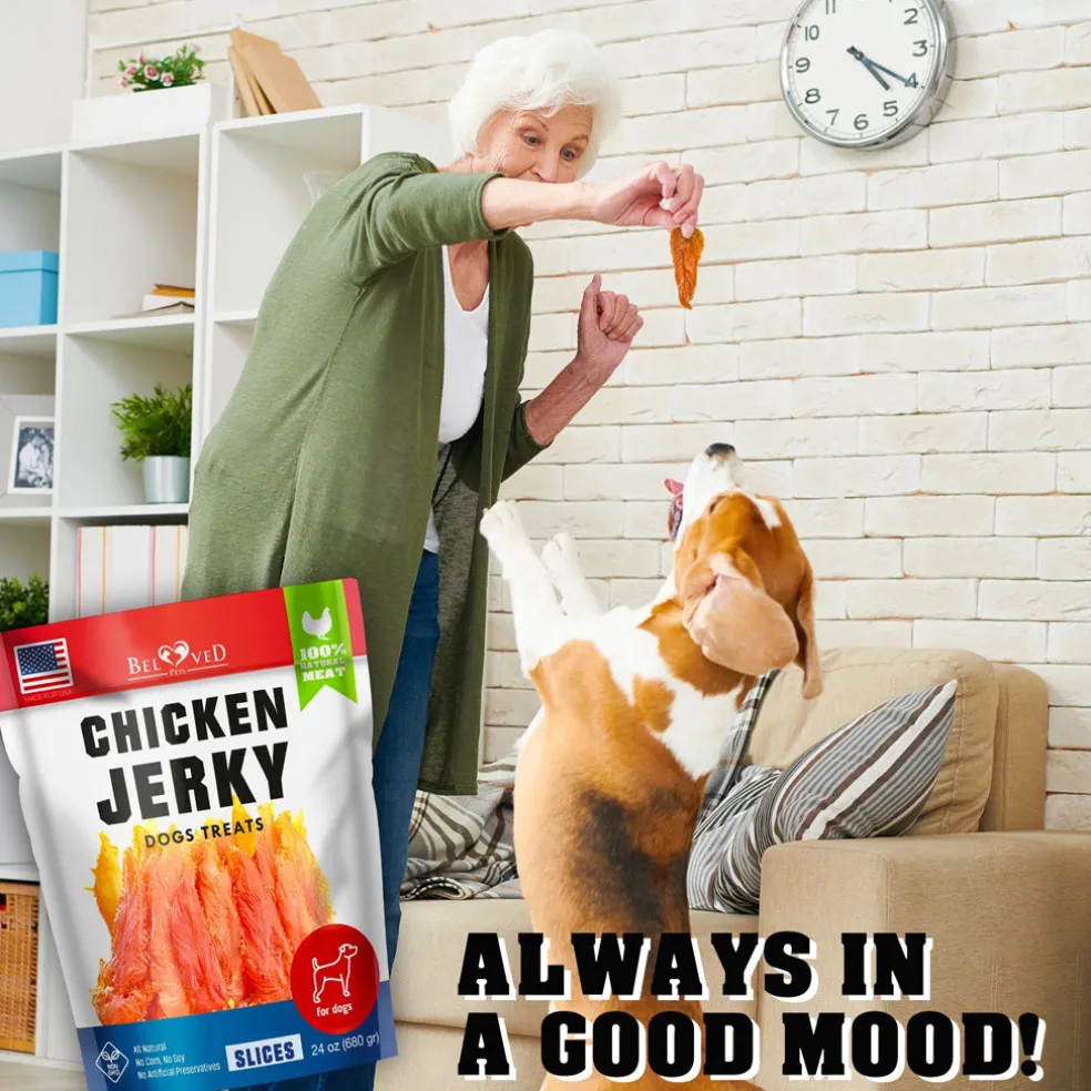 Beloved Pets Chicken Jerky Slices Dog Treats, 1.5-lb