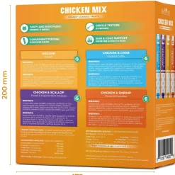 Beloved Pets Chicken Mix Creamy Lickable Treats Skin & Coat Care for Cats & Dogs, 20-count