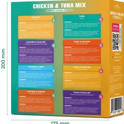 Beloved Pets Chicken & Tuna Mix Creamy Lickable Treats Dual Support for Cats & Dogs, 40-count