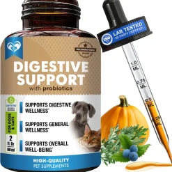 Beloved Pets Digestive Support with Probiotics for Dogs & Cats, 2-oz