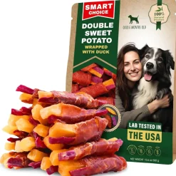 Beloved Pets Double Sweet Potato Wrapped with Duck Dog Treats, 10.6-oz