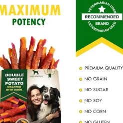 Beloved Pets Double Sweet Potato Wrapped with Duck Dog Treats, 10.6-oz