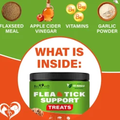 Beloved Pets Flea & Tick Support Chicken Flavor Chewable Supplements for Dogs, 10-oz