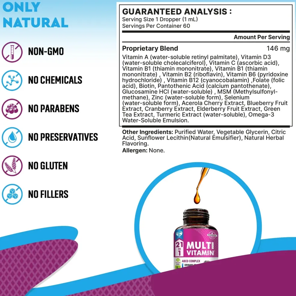 Beloved Pets 15-in-1 Multi Vitamin ABCD Complex for Dogs & Cats (2 oz)