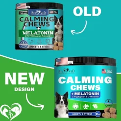 Beloved Pets Melatonin Bacon Flavored Chews Calming Supplement for Dogs, 10-oz
