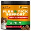 Beloved Pets Natural Flea & Tick Support + Multivitamin Chicken Flavored Soft Chews for Dogs (10 oz)