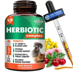 Beloved Pets Natural Herbiotic Liquid Urinary Supplement for Dogs & Cats, 60-mL