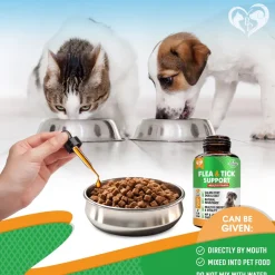 Beloved Pets Oral Flea & Tick Support Multivitamin Supplement for Dogs & Cats, 2-oz