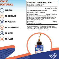 Beloved Pets Probiotic & Prebiotic Plus Enzymes for Cats & Dogs (2 oz)