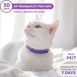 Beloved Pets Relaxiv Pheramone Improved DE-Stress Formula Calming Collar for Cats