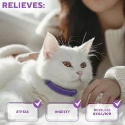 Beloved Pets Relaxiv Pheramone Improved DE-Stress Formula Calming Collar for Cats