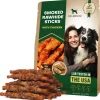Beloved Pets Smoke Rawhide Sticks with Chicken Dog Chew Treats, 10.6-oz