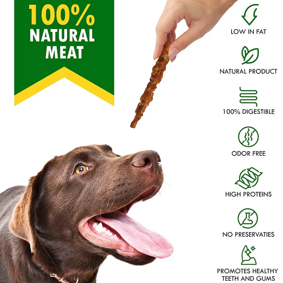 Beloved Pets Smoke Rawhide Sticks with Chicken Dog Chew Treats, 10.6-oz