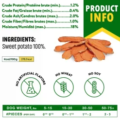 Beloved Pets Sweet Potato Chews Dog Treats, 10-oz