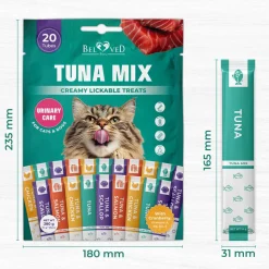 Beloved Pets Tuna Mix Creamy Lickable Treats Urinary Care for Cats & Dogs, 40-count