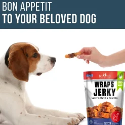 Beloved Pets Wraps Jerky Sweet Potato & Chicken Sticks Dog Treats, 1.5-lb