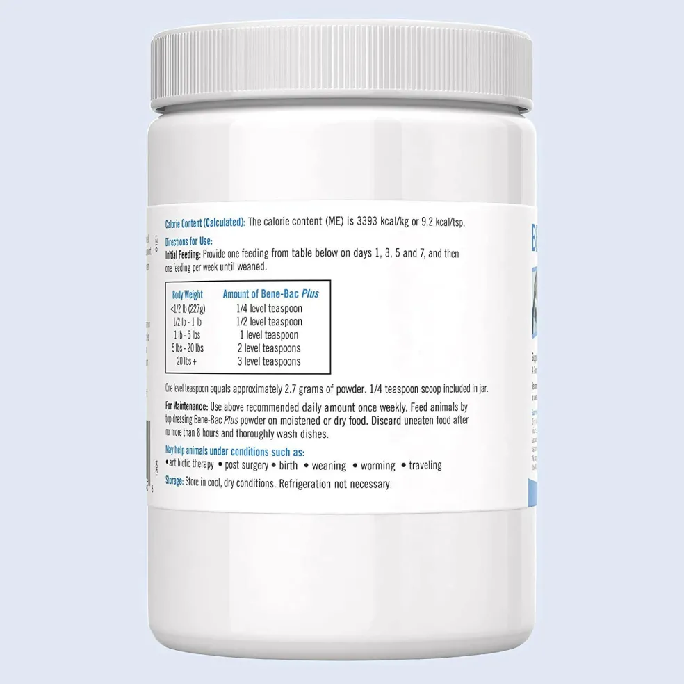 Bene-Bac Plus Pet Powder, 16 oz