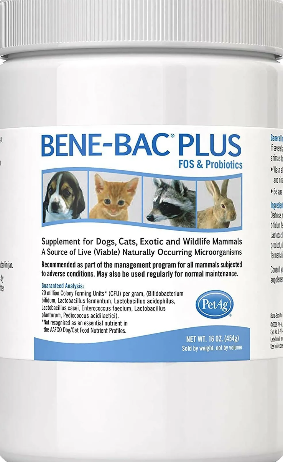Bene-Bac Plus Pet Powder, 16 oz