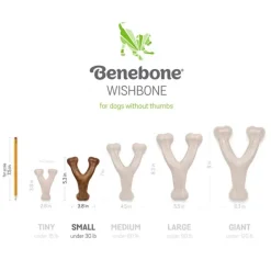 Benebone Rotisserie Chicken Flavor Wishbone Durable Chew Toy for Dogs