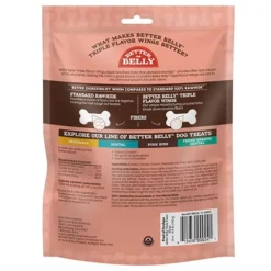 Better Belly Rawhide Triple Flavor Wings (Chicken, Sirloin & Lamb)- 10 pack