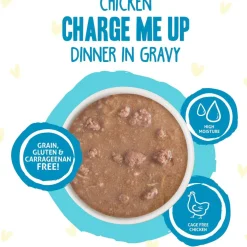 BFF OMG Charge Me Up! Chicken in Gravy Wet Cat Food, 2.8-oz pouch, 12 count