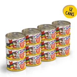 BFF OMG Stir It Up! Chicken & Salmon in Gravy Wet Canned Cat Food, 2.8-oz can, case of 12