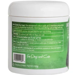 Bio Groom Ear Care Non-Oily Non-Sticky Ear Cleaner Pads For Dogs (25 ct)