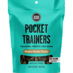 Bixbi Pocket Trainers Grain-Free Peanut Butter Treats for Dogs (6 oz)