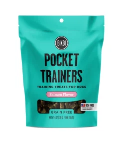 BIXBI Pocket Trainers Salmon Dog Treats, 6-oz