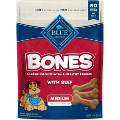 Blue Buffalo Bones Classic Biscuits For Medium-Size Dogs (16 oz)