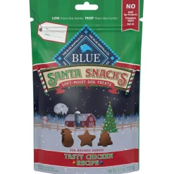 Blue Buffalo Santa Snacks Tasty Chicken Recipes Soft Treats For Dogs (4.5 oz)