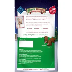 Blue Buffalo Santa Snacks Tasty Chicken Recipes Soft Treats For Dogs (4.5 oz)