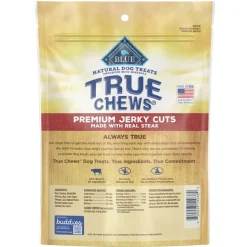 Blue Buffalo True Chews Premium Jerky Cuts Steak Jerky Dog Treats