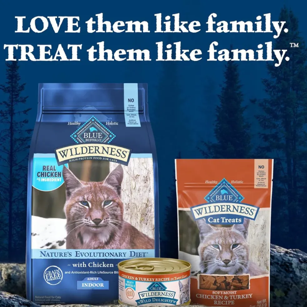 Blue Buffalo Wilderness Chicken & Turkey Moist Treats For Cats (2 oz)