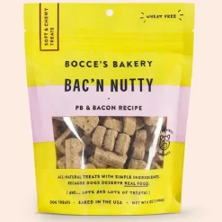 Bocce's Bakery Bac'N Nutty Soft & Chewy Dog Treats (6 oz)