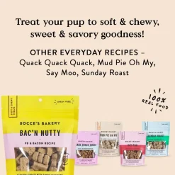 Bocce's Bakery Bac'N Nutty Soft & Chewy Dog Treats (6 oz)