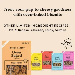 Bocce's Bakery Basics Cheese Crunchy Biscuits For Dogs (14 oz)