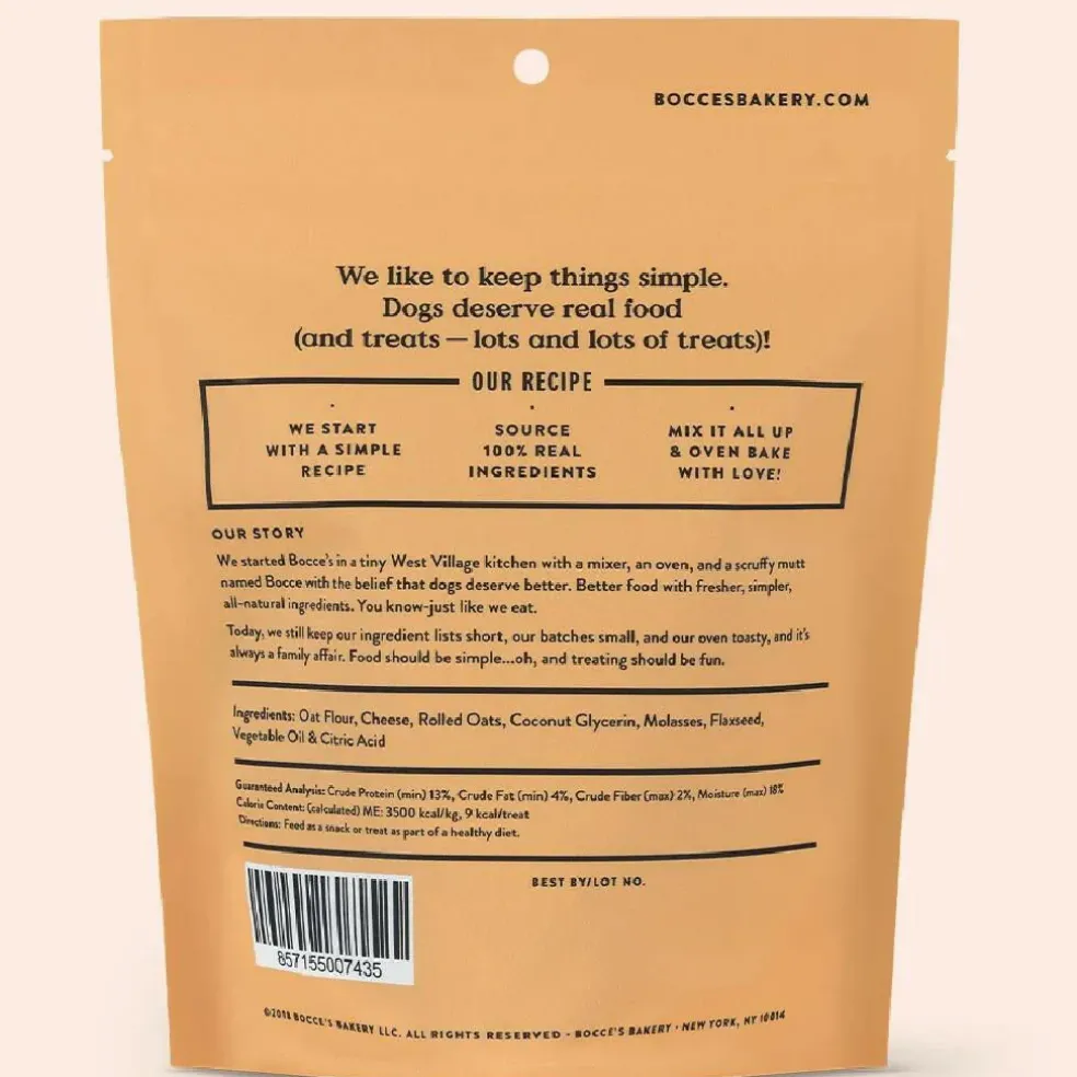 Bocce's Bakery Basics Cheese Soft & Chewy Treats For Dogs (6 oz)
