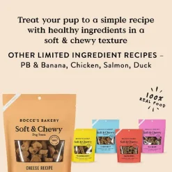 Bocce's Bakery Basics Cheese Soft & Chewy Treats For Dogs (6 oz)