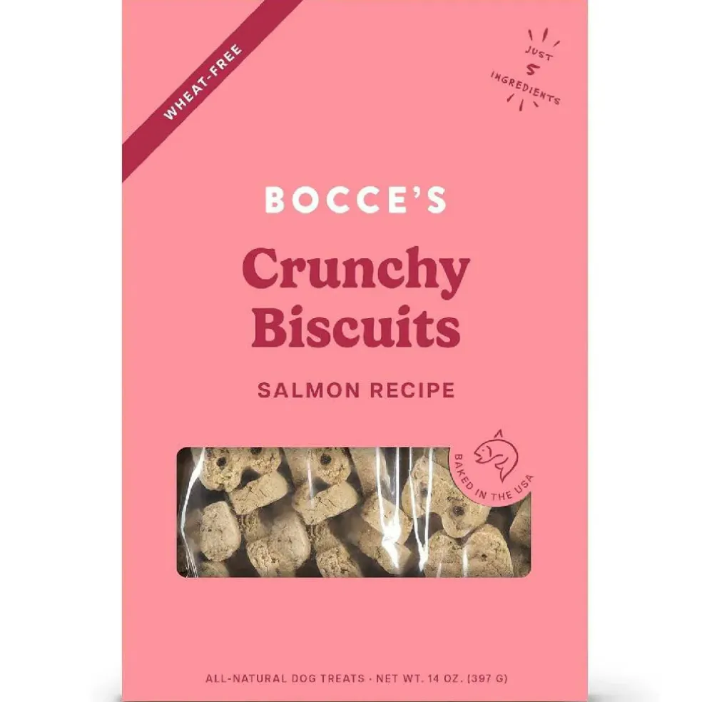Bocce's Bakery Basics Salmon Crunchy Biscuits For Dogs (14 oz)