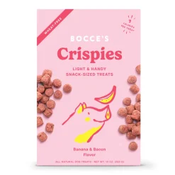 Bocce's Bakery Crispies Banana & Bacon Light Dog Treats (10 oz)